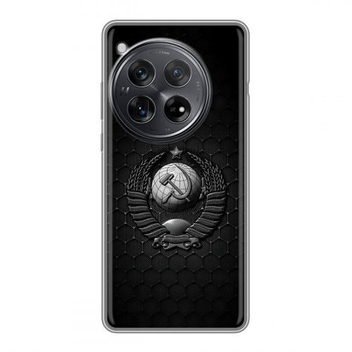 Дизайнерский силиконовый чехол для OnePlus 12 Герб Флаг СССР