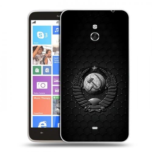 Дизайнерский пластиковый чехол для Nokia Lumia 1320 Герб Флаг СССР