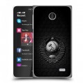 Дизайнерский пластиковый чехол для Nokia X Герб Флаг СССР