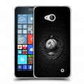 Дизайнерский пластиковый чехол для Microsoft Lumia 640 Герб Флаг СССР