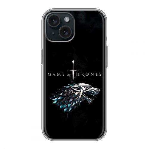 Дизайнерский силиконовый чехол для Iphone 15 Игра Престолов Game Thrones