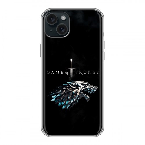 Дизайнерский силиконовый чехол для Iphone 15 Plus Игра Престолов Game Thrones
