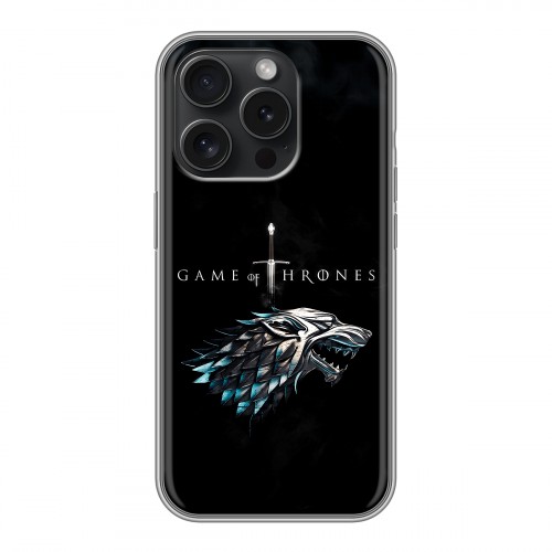 Дизайнерский силиконовый чехол для Iphone 15 Pro Игра Престолов Game Thrones