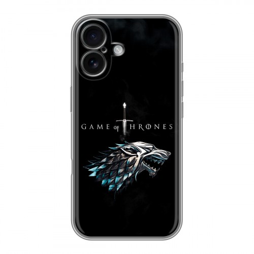Дизайнерский силиконовый чехол для Iphone 16 Игра Престолов Game Thrones