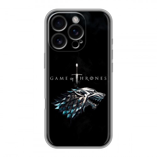 Дизайнерский силиконовый чехол для Iphone 16 Pro Игра Престолов Game Thrones
