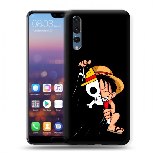 Дизайнерский силиконовый с усиленными углами чехол для Huawei P20 Pro One Piece Ван Пис