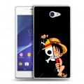 Дизайнерский пластиковый чехол для Sony Xperia M2 dual One Piece Ван Пис