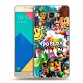 Дизайнерский силиконовый чехол для Samsung Galaxy A9 Roblox Роблокс
