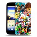 Дизайнерский пластиковый чехол для ZTE Blade A510 Roblox Роблокс