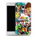 Дизайнерский пластиковый чехол для Meizu M5s Roblox Роблокс