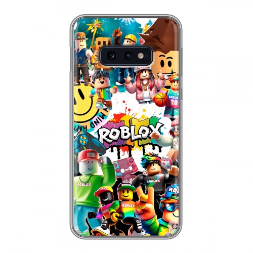 Дизайнерский силиконовый чехол для Samsung Galaxy S10e Roblox Роблокс