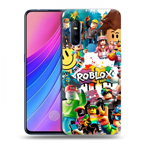 Дизайнерский пластиковый чехол для Vivo V15 Roblox Роблокс