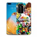 Дизайнерский пластиковый чехол для Huawei P40 Pro Roblox Роблокс