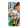 Дизайнерский пластиковый чехол для Samsung Galaxy A72 Roblox Роблокс