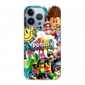 Дизайнерский силиконовый чехол для Iphone 13 Pro Roblox Роблокс
