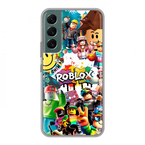 Дизайнерский силиконовый чехол для Samsung Galaxy S22 Roblox Роблокс