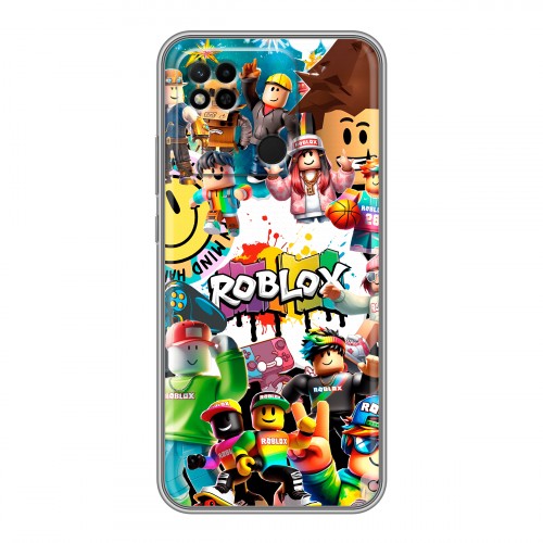 Дизайнерский силиконовый чехол для Xiaomi Redmi 10A Roblox Роблокс