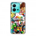 Дизайнерский силиконовый чехол для Vivo V25 Roblox Роблокс