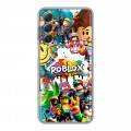 Дизайнерский силиконовый чехол для Samsung Galaxy M54 Roblox Роблокс