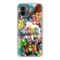 Дизайнерский силиконовый чехол для Xiaomi Redmi A2 Roblox Роблокс