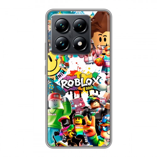 Дизайнерский силиконовый чехол для Xiaomi 14T Pro Roblox Роблокс