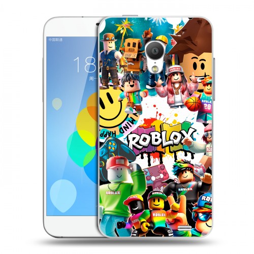 Дизайнерский пластиковый чехол для  Meizu MX3 Roblox Роблокс