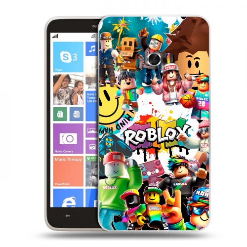 Дизайнерский пластиковый чехол для Nokia Lumia 1320 Roblox Роблокс
