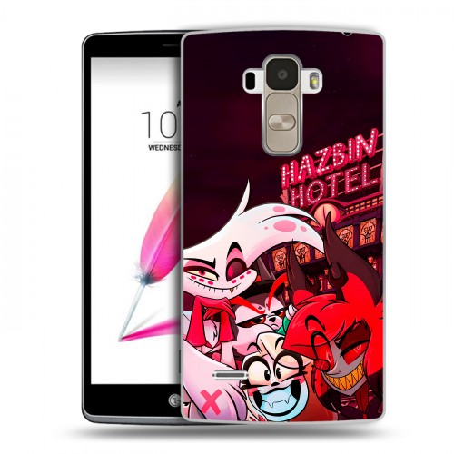 Дизайнерский пластиковый чехол для LG G4 Stylus Hazbin Hotel Отель Хазбин