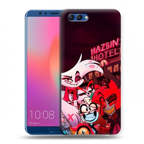 Дизайнерский пластиковый чехол для Huawei Honor View 10 Hazbin Hotel Отель Хазбин