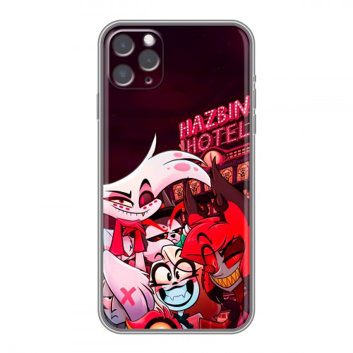 Дизайнерский силиконовый чехол для Iphone 11 Pro Hazbin Hotel Отель Хазбин