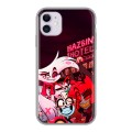 Дизайнерский силиконовый чехол для Iphone 11 Hazbin Hotel Отель Хазбин