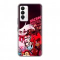 Дизайнерский силиконовый с усиленными углами чехол для Tecno Camon 18 Hazbin Hotel Отель Хазбин