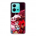 Дизайнерский силиконовый чехол для Vivo V25 Hazbin Hotel Отель Хазбин