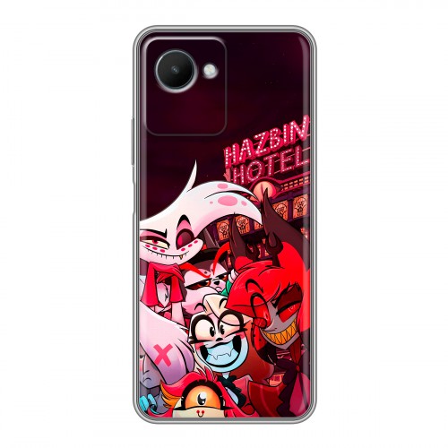 Дизайнерский силиконовый чехол для Realme C30s Hazbin Hotel Отель Хазбин