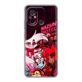 Дизайнерский силиконовый чехол для Xiaomi RedMi 12C Hazbin Hotel Отель Хазбин