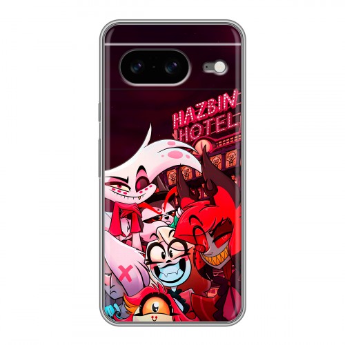 Дизайнерский силиконовый чехол для Google Pixel 8 Hazbin Hotel Отель Хазбин