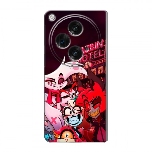 Дизайнерский пластиковый чехол для OPPO Find N3 Hazbin Hotel Отель Хазбин