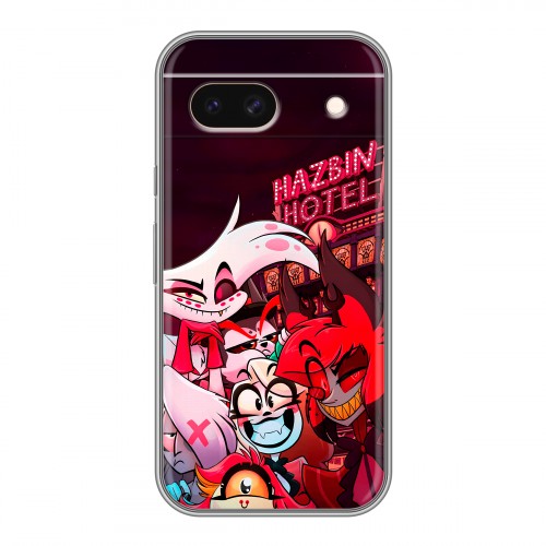 Дизайнерский силиконовый чехол для Google Pixel 8a Hazbin Hotel Отель Хазбин