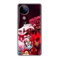 Дизайнерский силиконовый чехол для Vivo V40 5G Hazbin Hotel Отель Хазбин