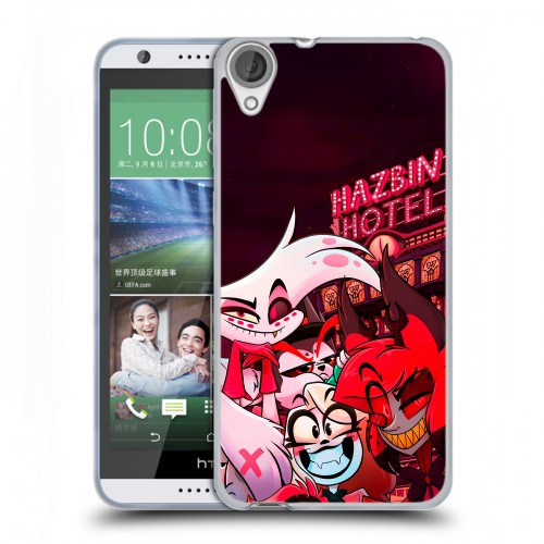 Дизайнерский силиконовый чехол для HTC Desire 820 Hazbin Hotel Отель Хазбин