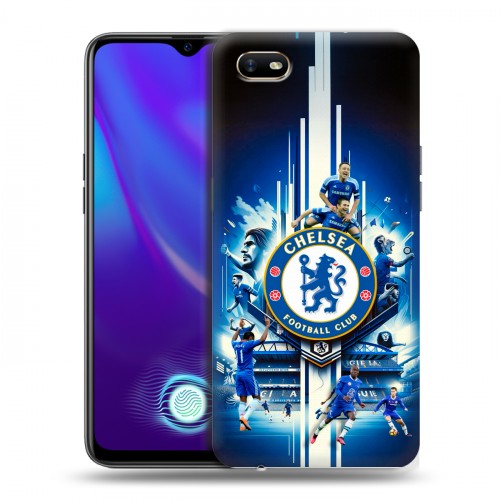 Дизайнерский силиконовый с усиленными углами чехол для OPPO A1k Chelsea Челси