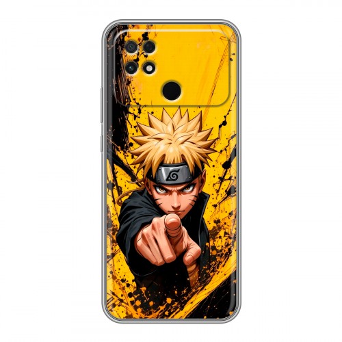 Дизайнерский силиконовый чехол для Xiaomi Poco C40 Naruto Наруто