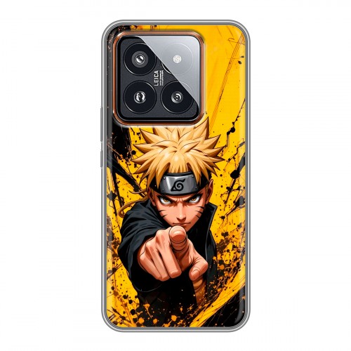 Дизайнерский силиконовый чехол для Xiaomi 14 Pro Naruto Наруто