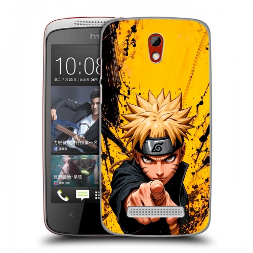 Дизайнерский пластиковый чехол для HTC Desire 500 Naruto Наруто