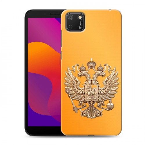 Дизайнерский силиконовый чехол для Huawei Honor 9S Герб Флаг России