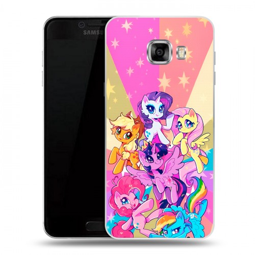 Дизайнерский пластиковый чехол для Samsung Galaxy C5 My little pony Дружба чудо