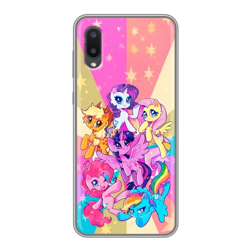 Дизайнерский силиконовый чехол для Samsung Galaxy A02 My little pony Дружба чудо