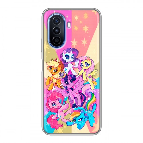 Дизайнерский силиконовый чехол для Huawei Nova Y70 My little pony Дружба чудо