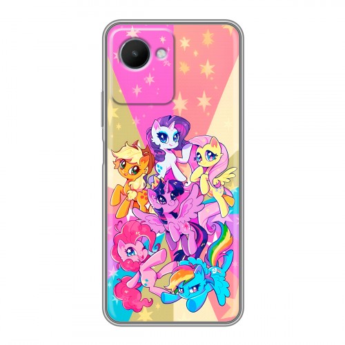 Дизайнерский силиконовый чехол для Realme C30s My little pony Дружба чудо