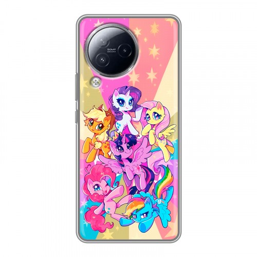 Дизайнерский силиконовый чехол для Xiaomi Civi 3 My little pony Дружба чудо